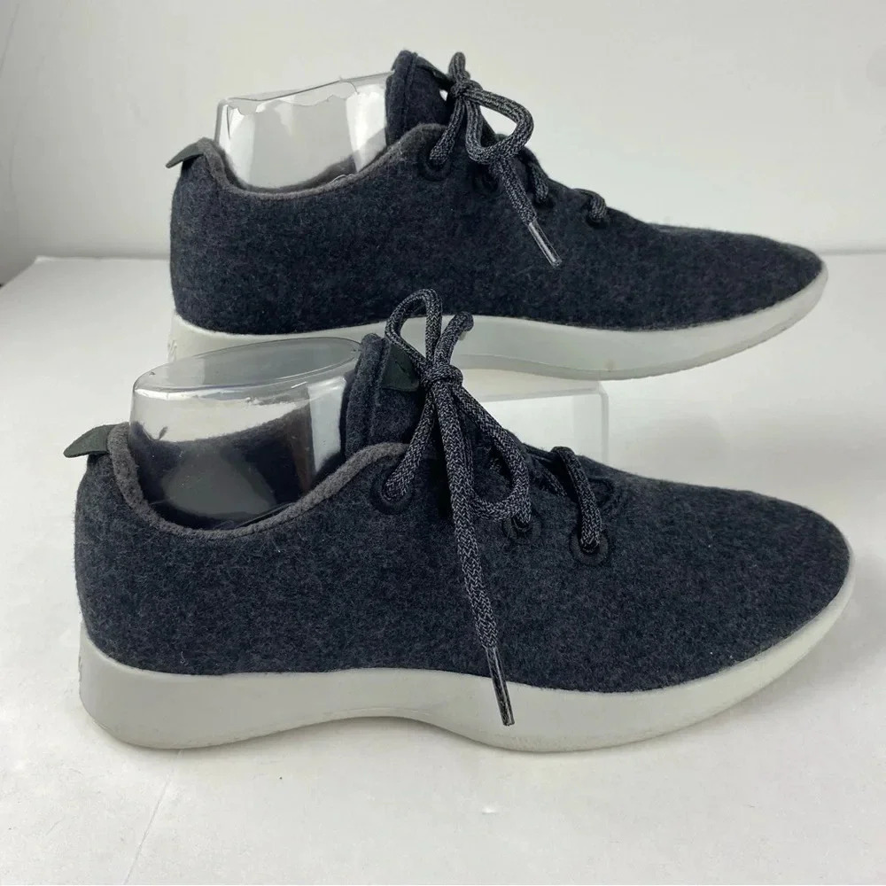 Allbirds Womens 9 Gray Wool Runners Lace Up Athletic Shoes